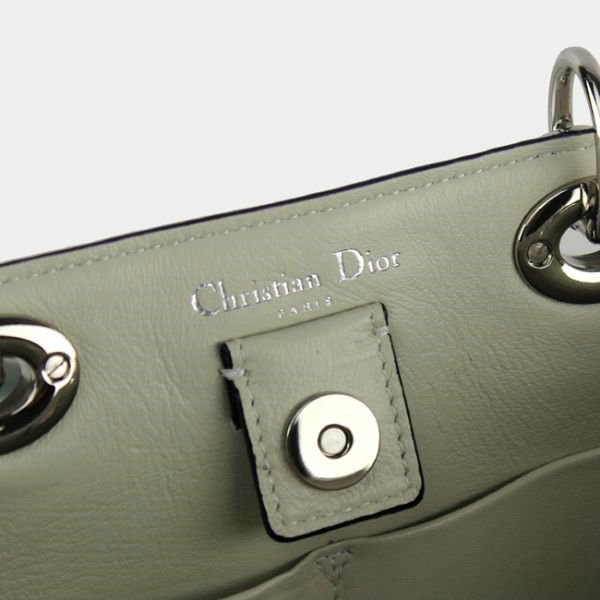 small Christian Dior diorissimo original calfskin leather bag 44374 green&blue&apricot